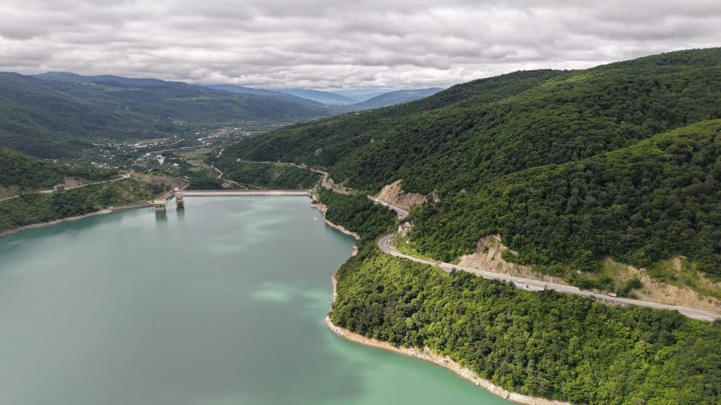 Zhinvali Reservoir georgia Tbilisi military road